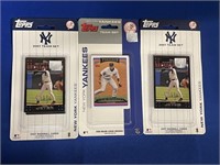 3- NEW YORK YANKEES TEAM SETS WITH JETER