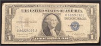 Series 1957G  Blue Seal One Dollar Bill