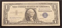 Series 1957A  Blue Seal One Dollar Bill