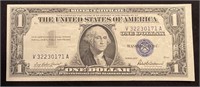 Series 1957 Blue Seal One Dollar Bill