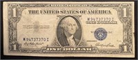 Series 1935E Blue Seal One Dollar Bill