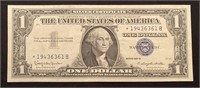 Series 1957B  Blue Seal One Dollar Bill