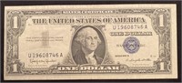 Series 1957B  Blue Seal One Dollar Bill. Looks to