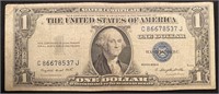 Series 1935G  Blue Seal One Dollar Bill