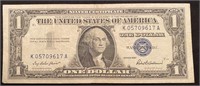 Series 1957 Blue Seal One Dollar Bill