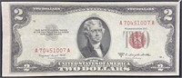 Series 1953B Jefferson Red Seal Two Dollar Bill