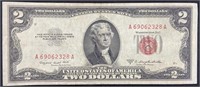 Series 1953B Jefferson Red Seal Two Dollar Bill