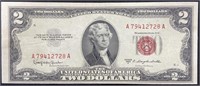 Series 1953C Jefferson Red Seal Two Dollar Bill