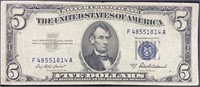 Series 1953A Lincoln Blue Seal Five Dollar Bill