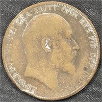 1902 - England one penny