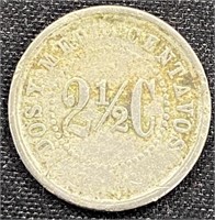 1884 -Columbia 2 1/2 cent