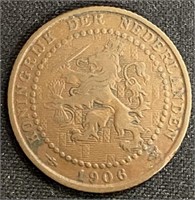 1906 - 1 cent Neth 1 coin