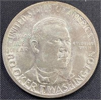 1948- Booker T. Washington 1/2 Dollar coin