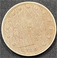 1886- Liberty Head V Nickel