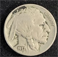 1937- Buffalo U.S. Nickel