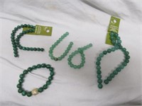MALACHITE NECKLACE AND JADE AND AVENTURINE AND