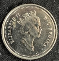 1887- 1992- Elizabeth II Canadian 10 Cent Coin