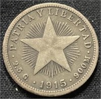 1915- 1 Cuban peso