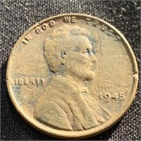 1945- Lincoln wheat penny