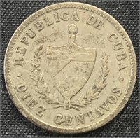 1915- 10 cent Cuban coin