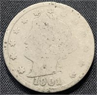 1901- U.S. nickel