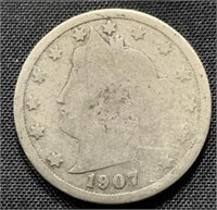 1907- U.S. nickel
