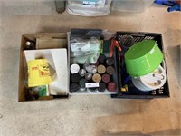 3 Boxes Spray Paint, Household Wares, etc.