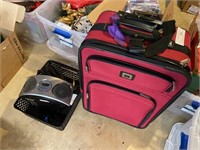 2 Boxes- Suitcase, Stereo, etc.