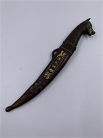 Small bronze handled dagger of indo Persian design