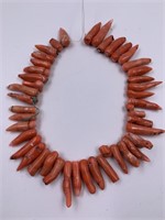 16" strand of tapered coral beads            (P 22