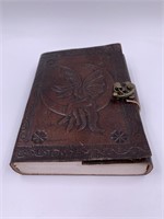 7" leather bound journal with fairytale design