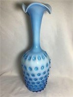 Elegant Long Neck Art Glass Vase