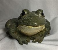 Concrete Hand Painted Frog Statue