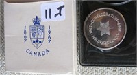 1967 Silver Confederation Coin with Box