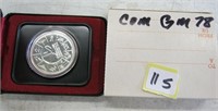 1978 Edmonton  Commonwealth Games Coin