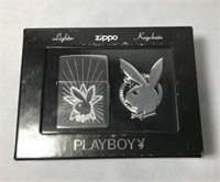 PLAYBOY Zippo Lighter and Keychain