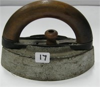 Vintage Sad Iron with Wooden Handle