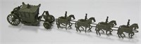Metal Miniature Horse Drawn Carriage