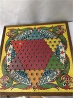 Early Checker and Chinese Checkers Board