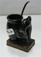 Vintage Black Cat & Cauldron