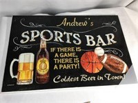 Andrews Sports Bar Sign