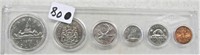 1976 Canadian  6 Coin set