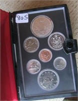 1973 Canadian 7 Coin Set  in case