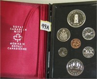1977 Canadian 7 Coin Set in Case