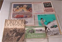 3 Old Booklets & 2 Advertisements-Tractors