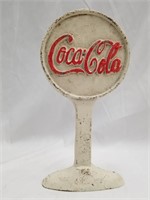 Cast iron Coca-Cola advertising counter sign, impo