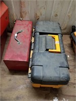 Lot of 2 toolboxes, one is plastic Craftsman, with