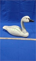 Wooden Swan with Glass Eyes