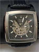 Bulova automatic watch. Patterned black dial