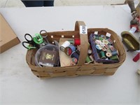 Basket of Sewing Items
